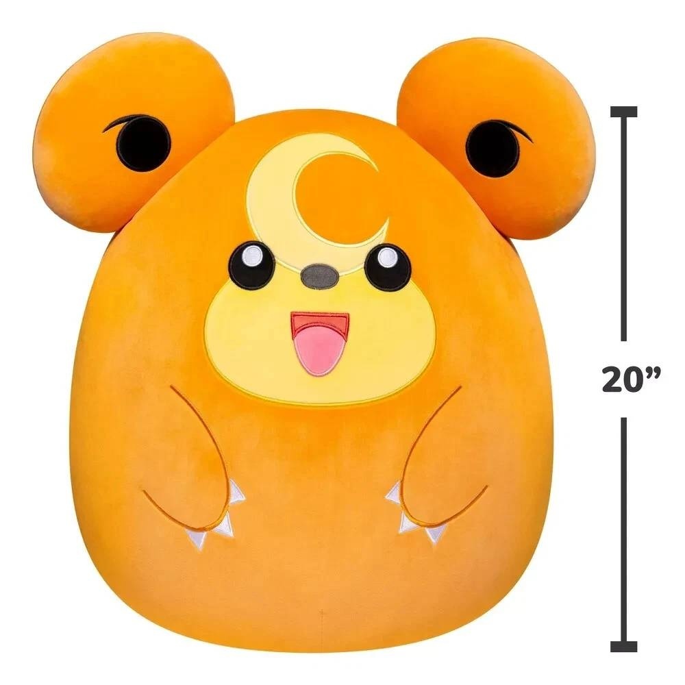 New! Pokemon Squishmallows 20" Teddiursa Plush Jumbo XL Official Jazwares Large